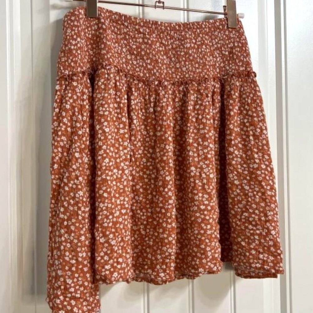 Pink Floral Skirt